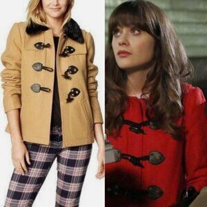 Juicy Couture "Tough Girl" Soft Caramel Toggle Jacket Size M